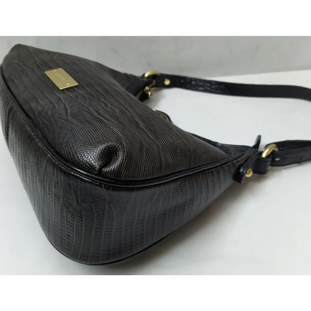 Brahmin Bekka Brown Leather Zipper Closure Hobo Shoulder Bag